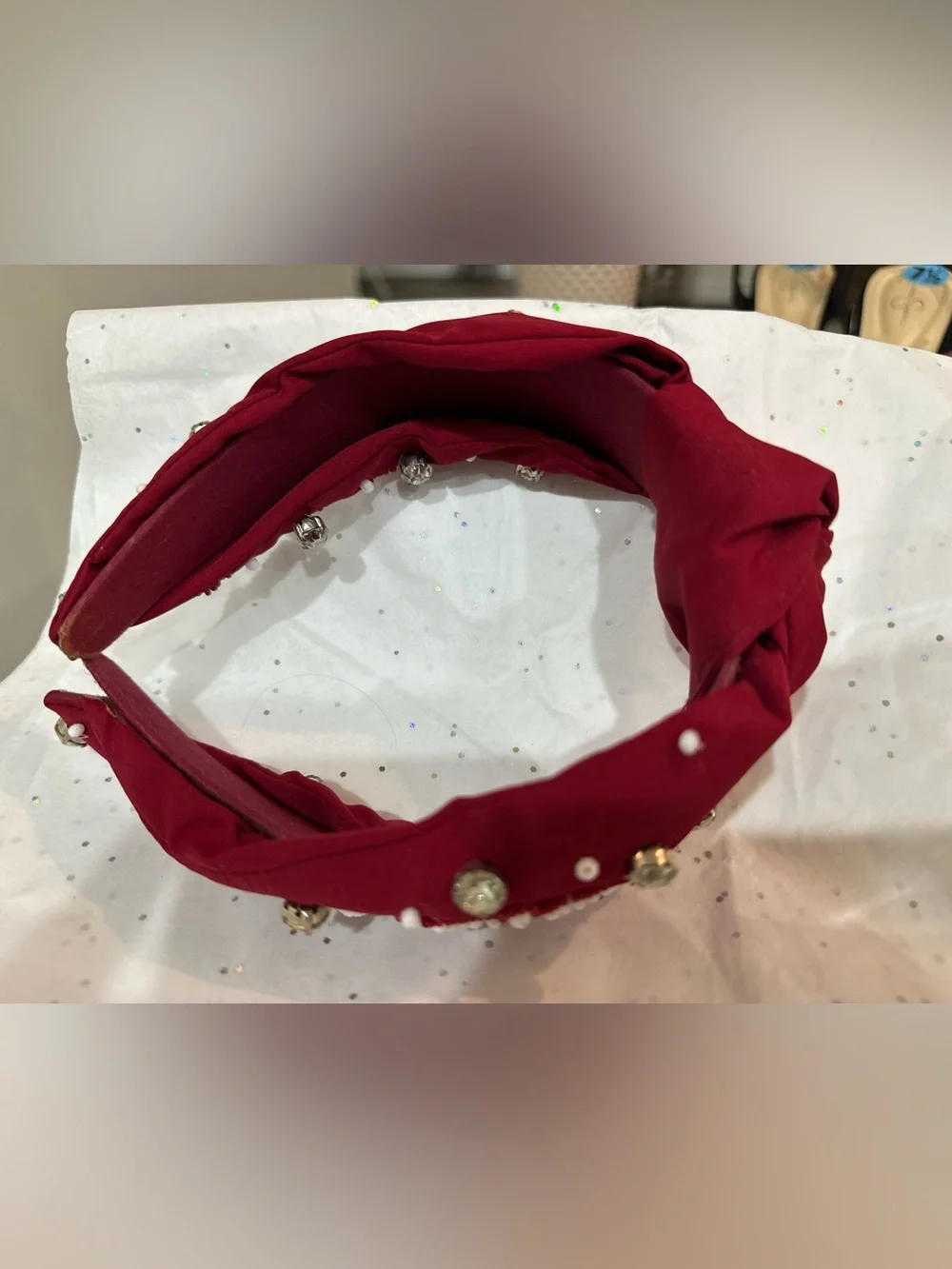 Source Unknown Red Beaded 